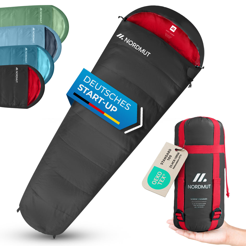 asmc schlafsack Askja – leichter Sommerschlafsack für Camping