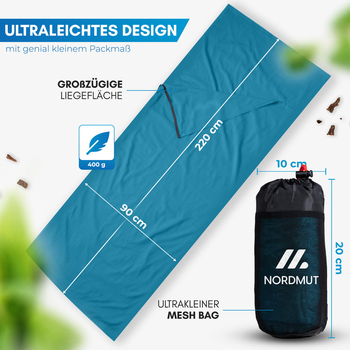 Nijak – Hüttenschlafsack Mikrofaser & Baumwolle