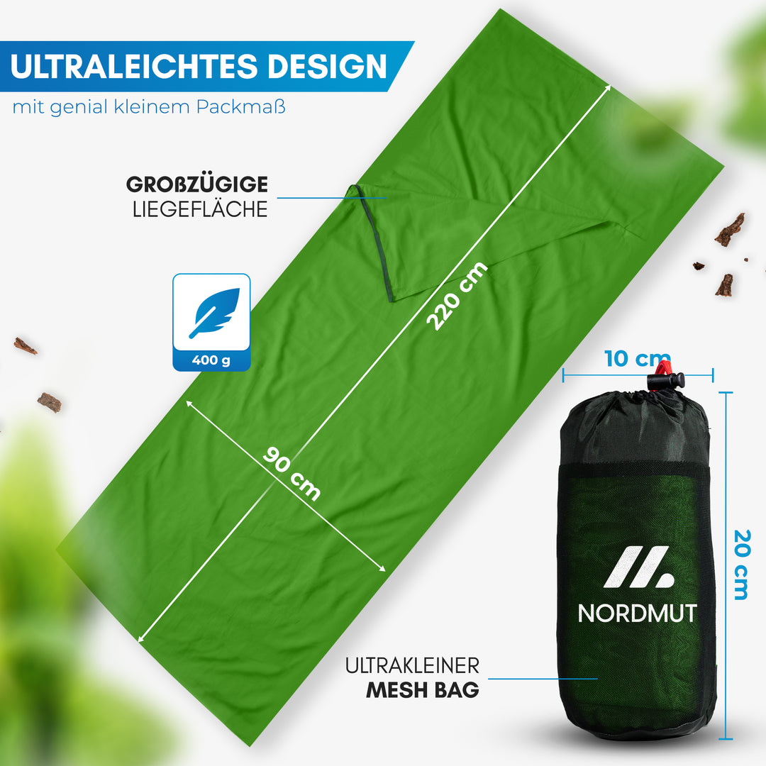 decathlon mini schlafsack Nijak – Hüttenschlafsack Mikrofaser & Baumwolle
