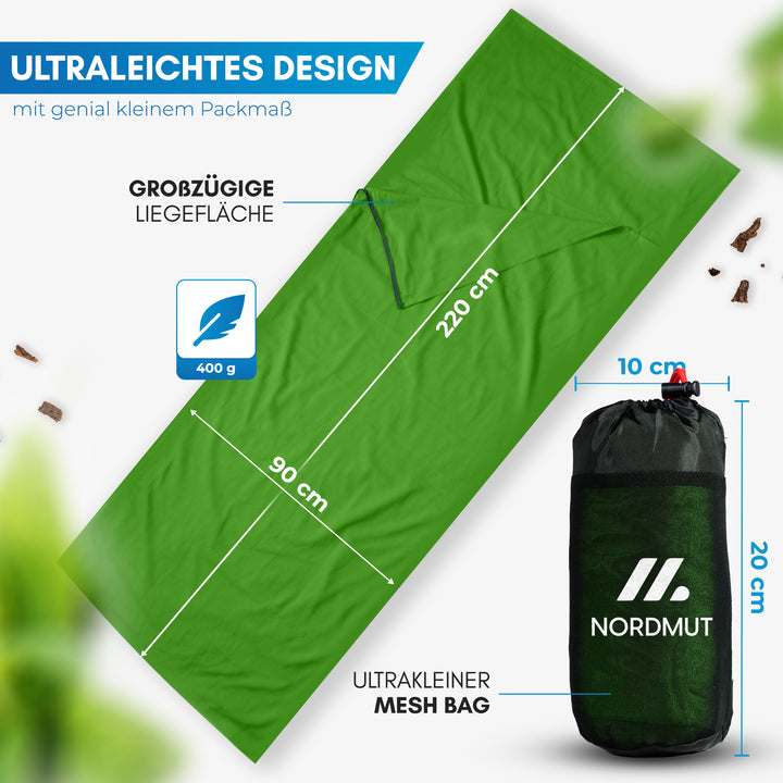 nordmut schlafsack Nijak – Hüttenschlafsack Mikrofaser & Baumwolle