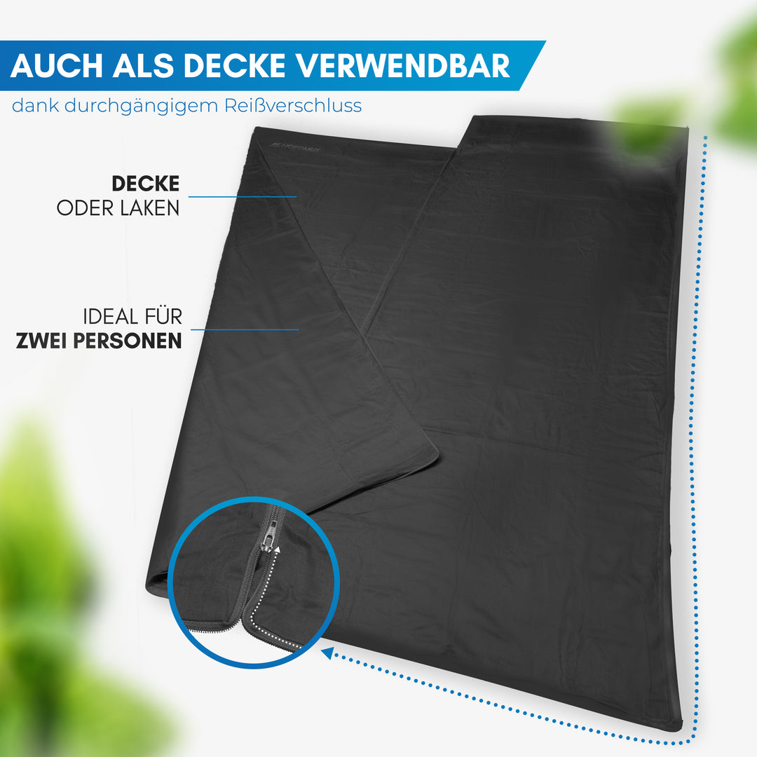 Nijak – Hüttenschlafsack Mikrofaser & Baumwolle