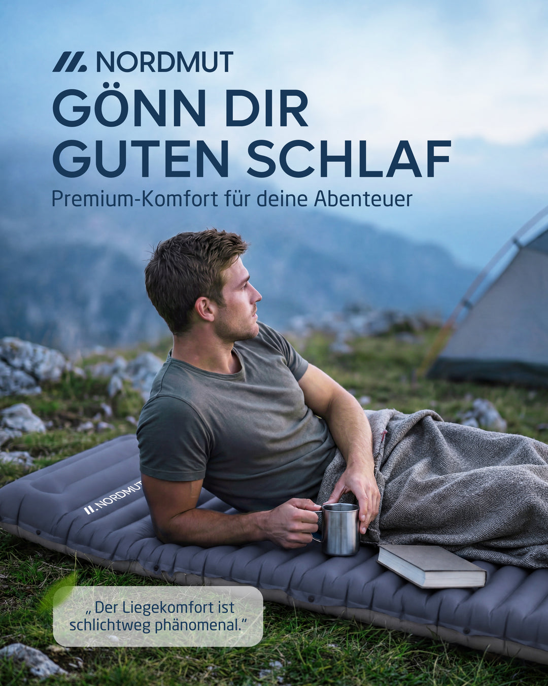 Isomatte Premium mit Fußpumpe – Veo
