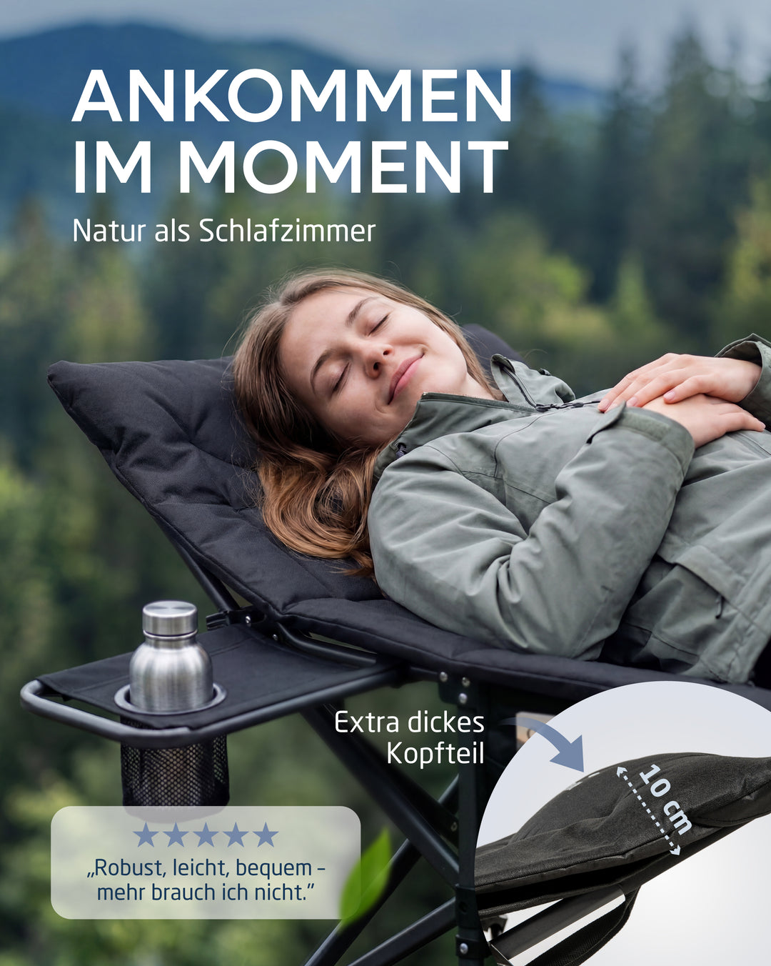Kebne – Feldbett mit Auflage fürs Camping