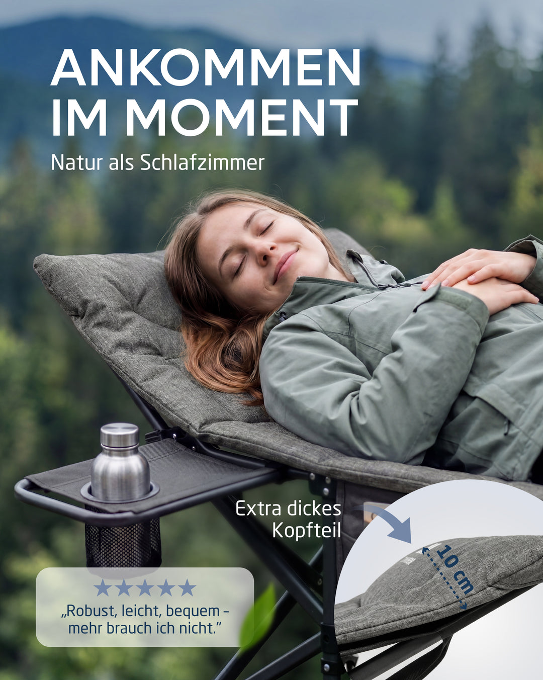 Kebne – Feldbett mit Auflage fürs Camping