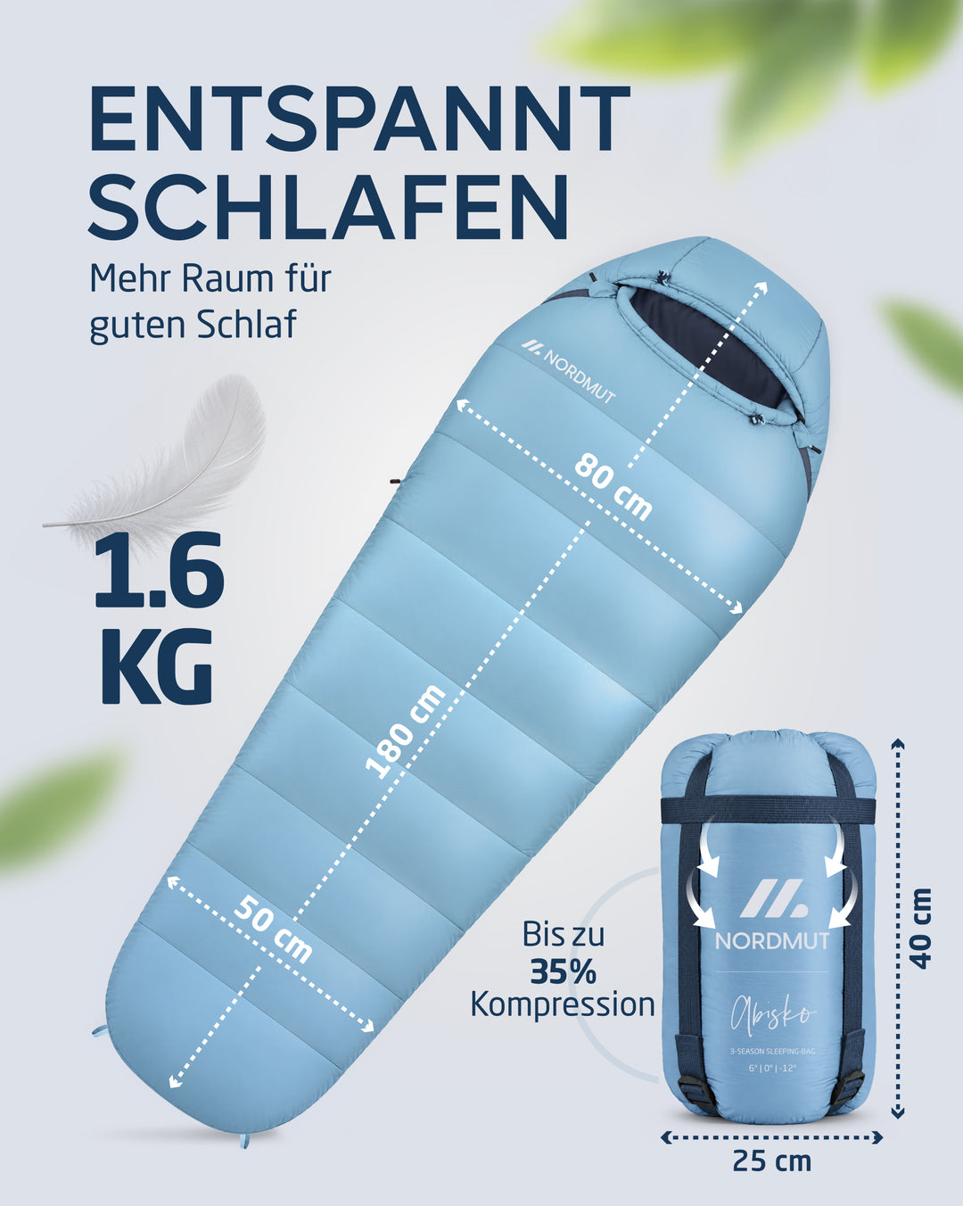 3-Jahreszeiten Schlafsack – Abisko