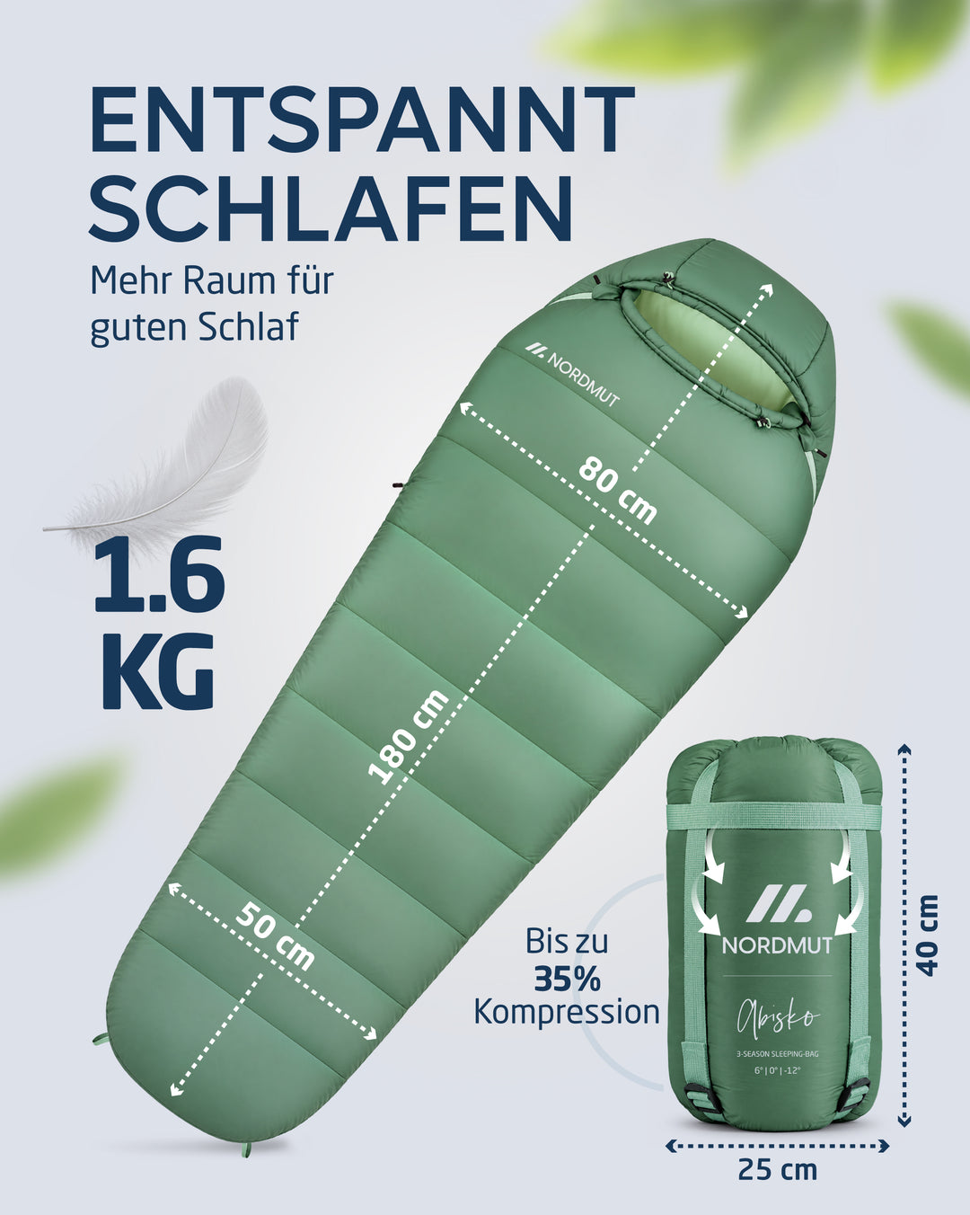 3-Jahreszeiten Schlafsack – Abisko