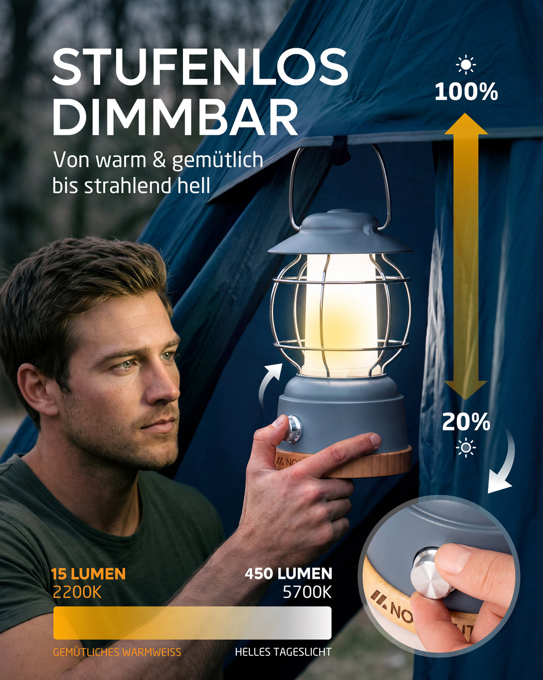 Campinglampe – Esja