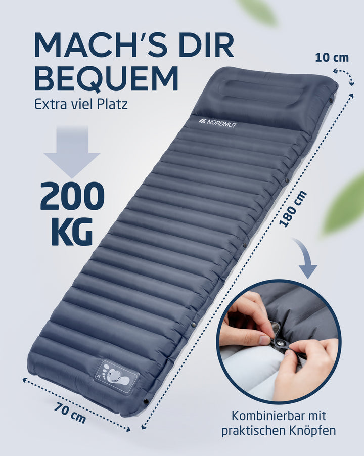 Isomatte Premium mit Fußpumpe – Veo