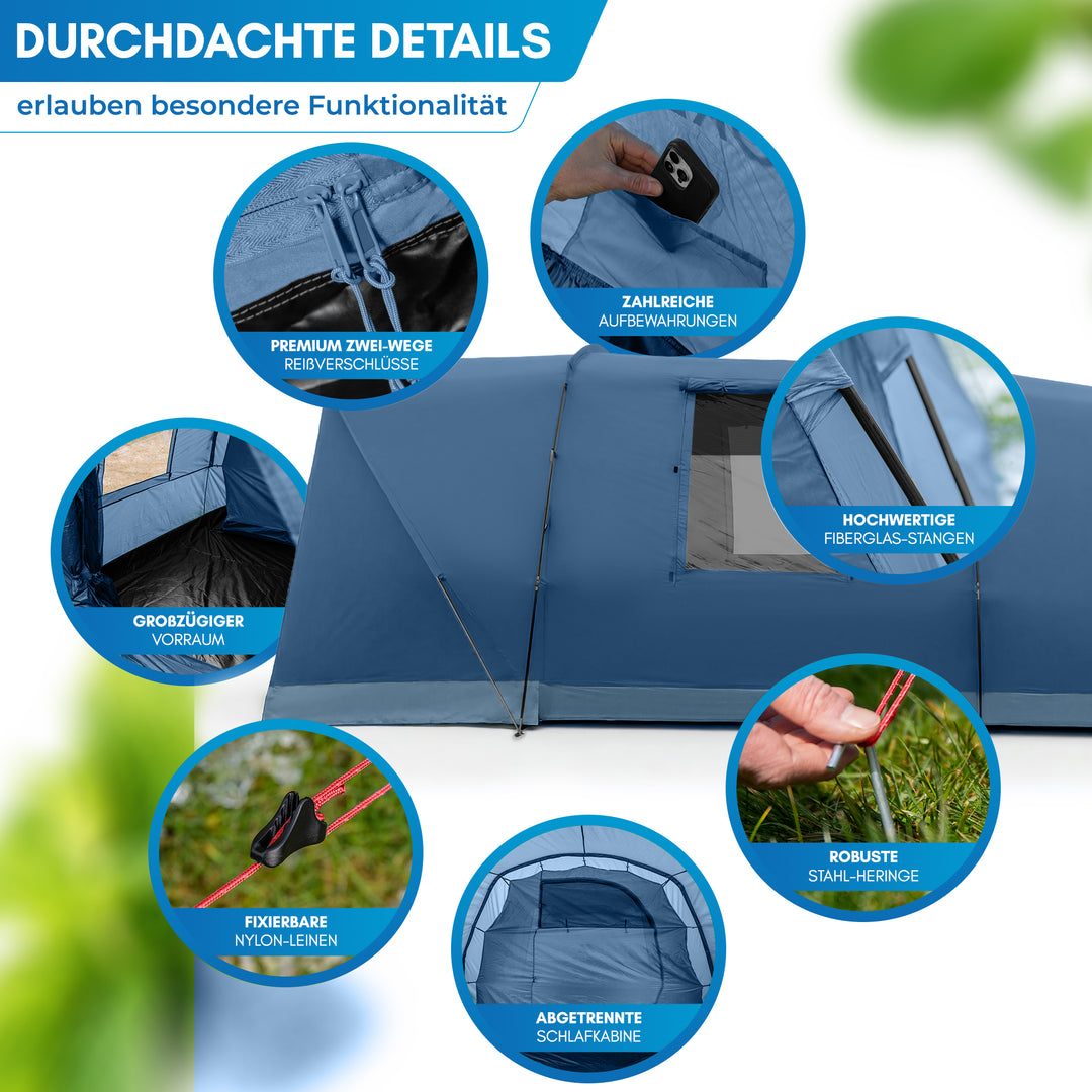 Tunnelzelt 4 Personen – Aakenu