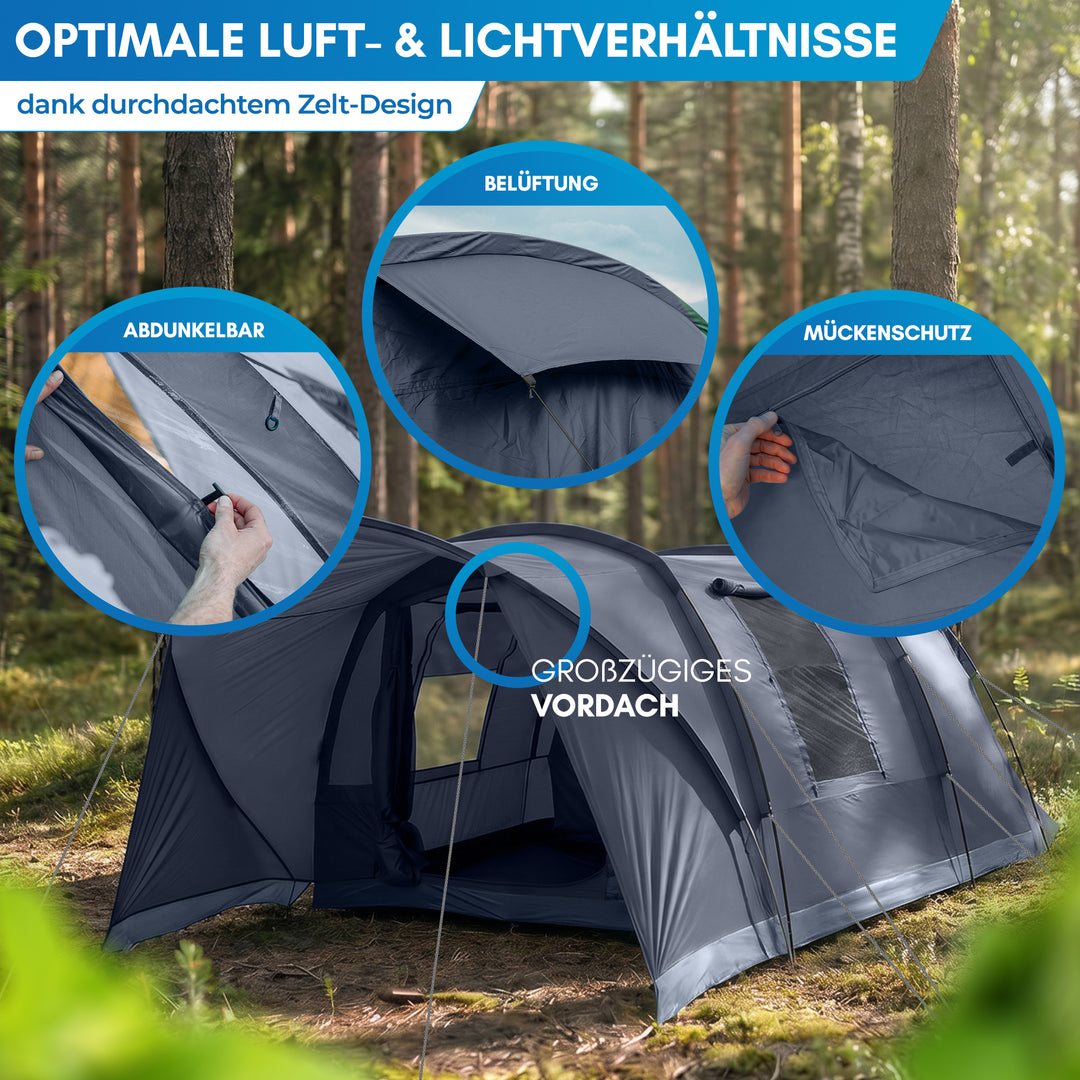 Tunnelzelt 4 Personen – Aakenu